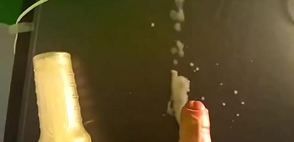  huge cumshot after fleshlight fuck - german twink